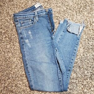 Women's Blue Distressed Jeans
